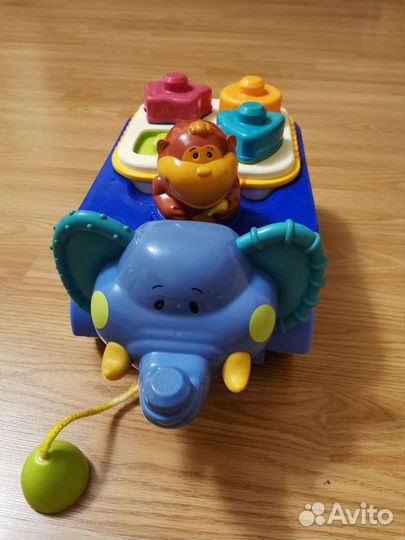 Игрушка слоник-грузовичок развивающий