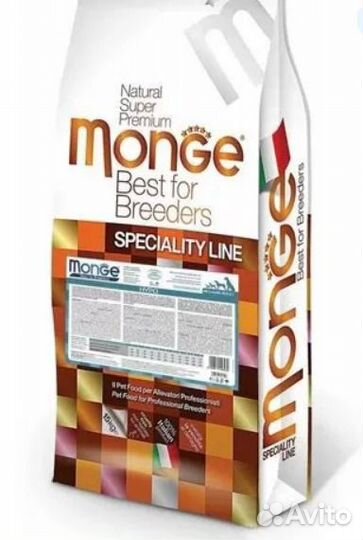 Монж Monge корм для собак 15 кг