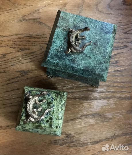 Шкатулка змеевик