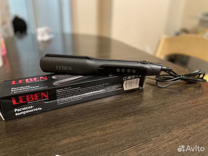 Утюжек выпрямитель (с функцией пара) Leben