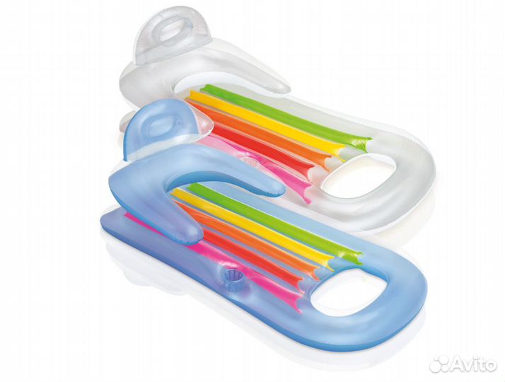 Надувной матрас шезлонг 160х85 см, Intex 58802