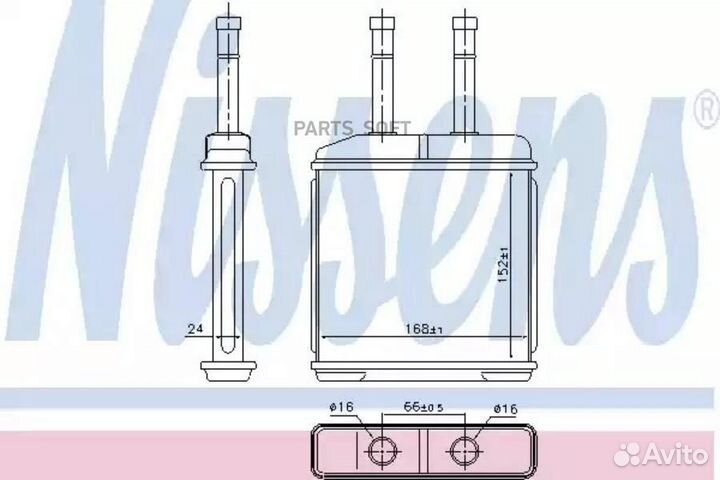 Радиатор отопителя daewoo matiz (1998) 0.8