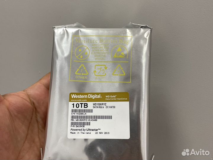 Жесткий диск HDD 10TB /12TB/14TB Gold