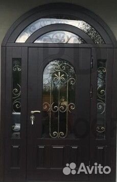 Арочная входная дверь с терморазрывом для дома