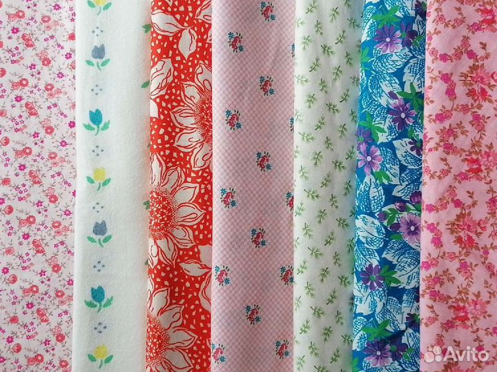 Ткани ситец хлопок байка СССР