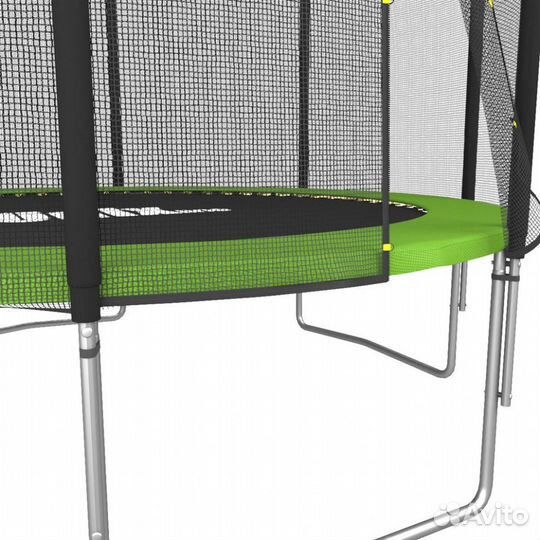 Батут с сеткой unix line Simple 8 ft Green outside