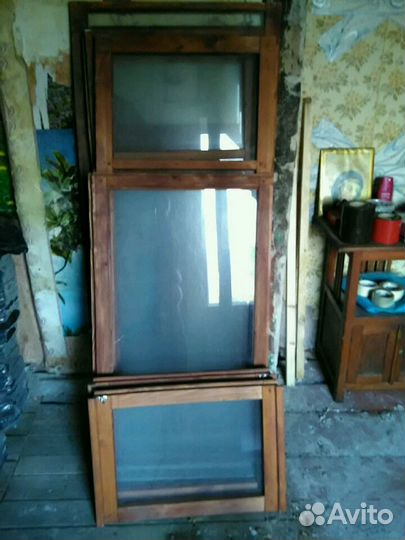 Рамы деревянные болконные б/у