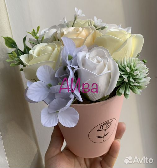 Букет цветов из мыла ручной работы