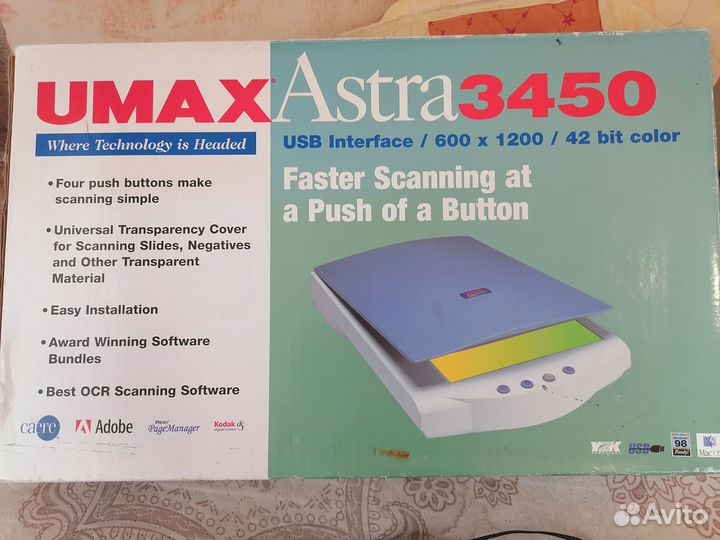 Сканер umax astra3450
