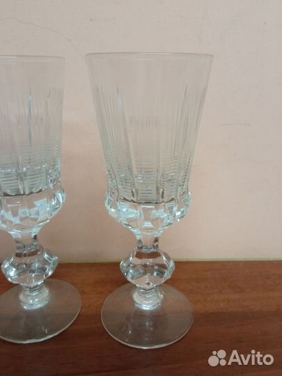 Хрустальные бокалы с гайкой СССР