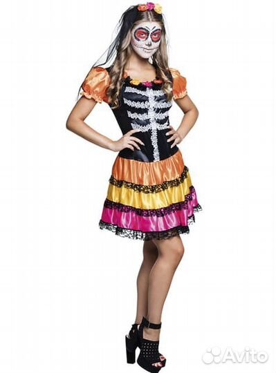 Хэллоуин костюм мёртвой Катрины