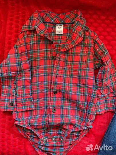 Костюм детский (джинсы и боди) Carter's 74-80