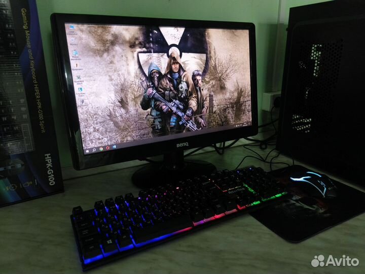 Пк 4ядра,12озу,ssd,hdd,550ti,монитор