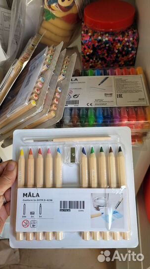 Фломастеры + карандаши икеа мола