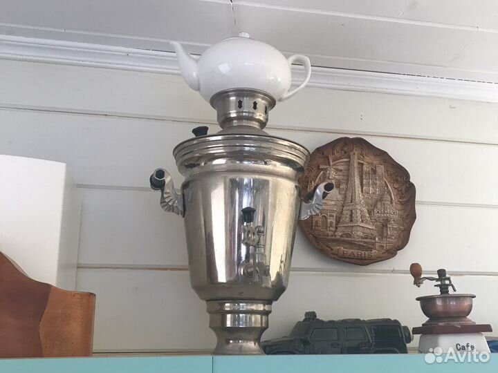 Самовар с чайником, электрический