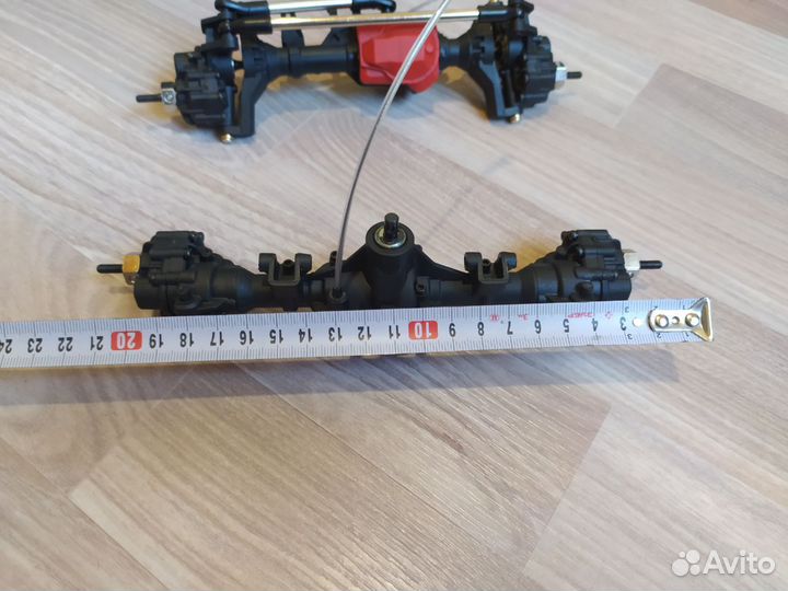 Комплект traxxas 1:10 мост, колёса, раздатка, кард