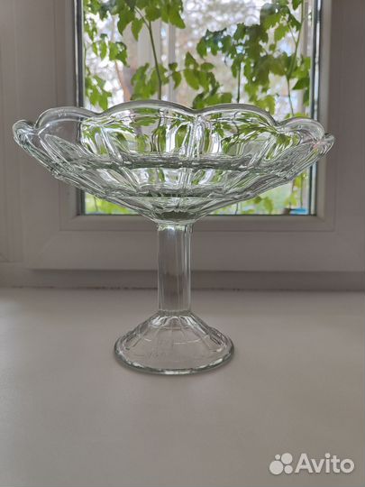 Бокалы, фужеры СССР, ваза для фруктов, конфет