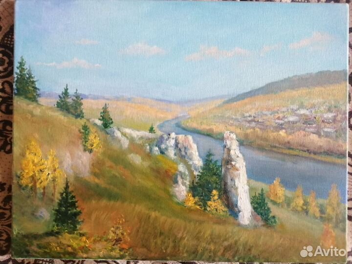 Картина осенний пейзаж