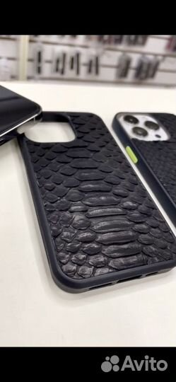 Чехол для iPhone 13 Pro из нат кожи питона