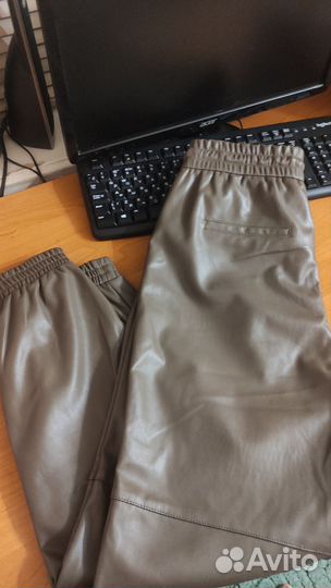 Брюки кожаные