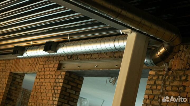 Монтаж вентиляци Фаекойлов, тепловых завес