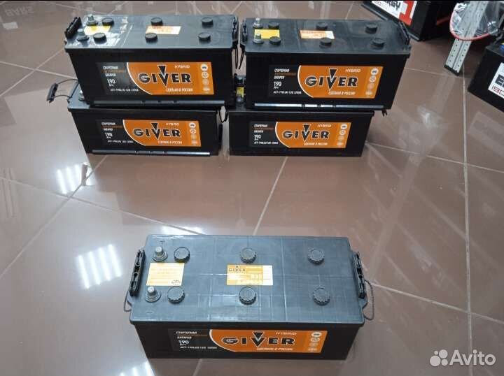 Аккумулятор giver 190 ah для грузовика