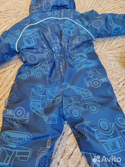 Зимний комбинезон crockid 74-80 + шапка шлем