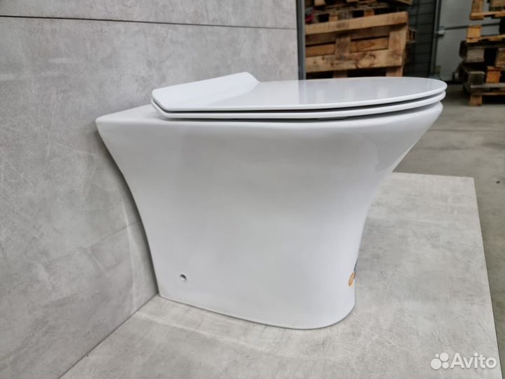 Унитаз напольный приставной