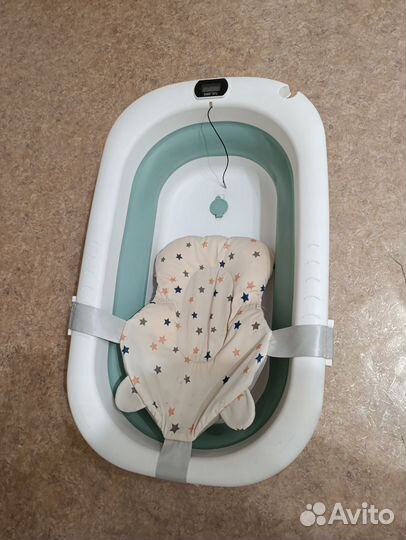 Ванночка для купания складная с термометром