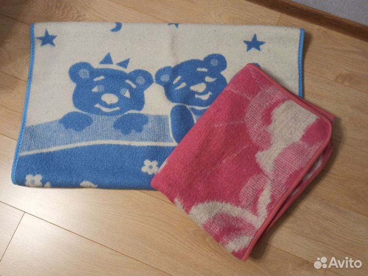 Одеяла детские шерсть, байковое