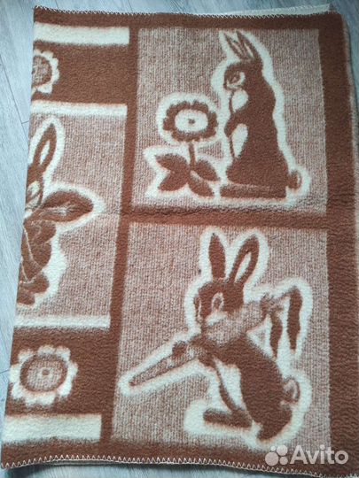 Детское одеяло шерсть