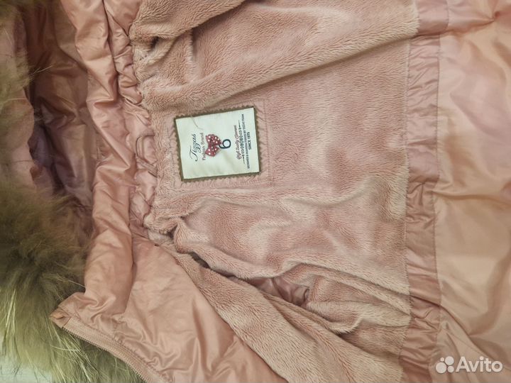 Пуховик для девочки 122