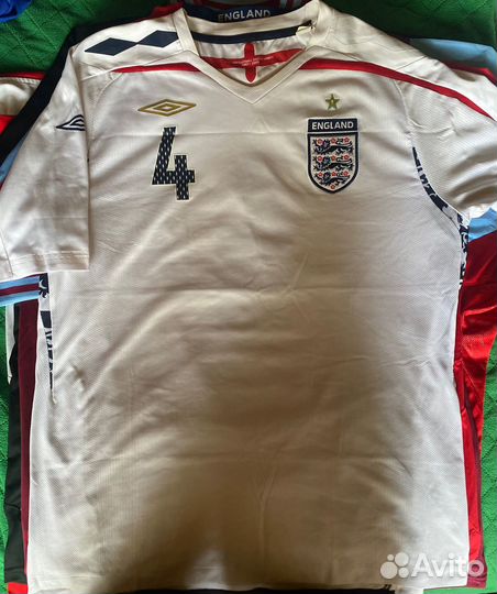 Футболки ретро Англия, Джерард, Вилла Ливерпуль