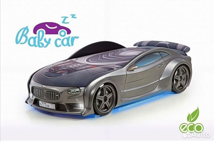 Кровать-машина Графит