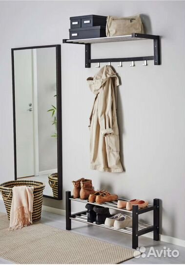 Вешалка и полка IKEA чусиг (tjusig)