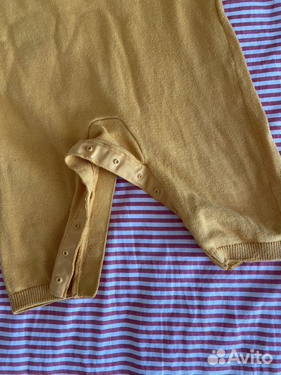 Вязаный комбинезон и лонгслив 62-68 mothercare