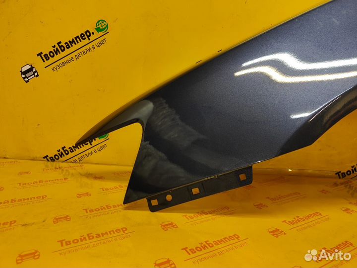 Крыло левое Mitsubishi Lancer 10 Темно-синий T65