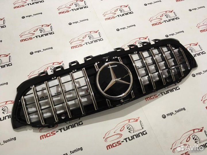Решетка Mercedes A-class w177 GT Дистроник AMG