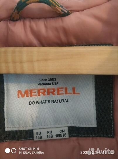 Куртка парка демисезонная для девочки merrell