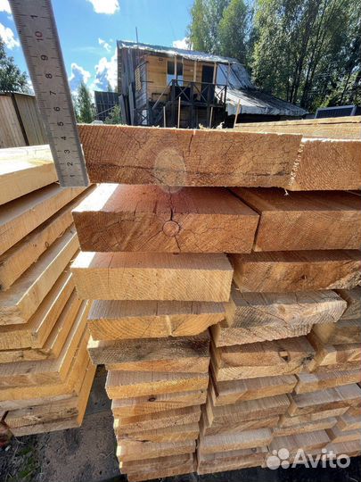 Пиломатериалы Доска обрезная 50х200х6000 ест влаж