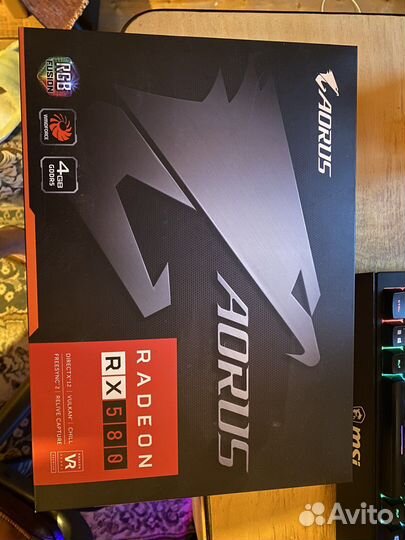Видеокарта Aorus rx 580 4gb