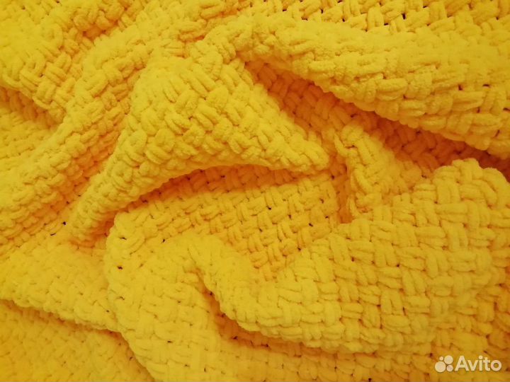 Детский плюшевый плед ручной работы