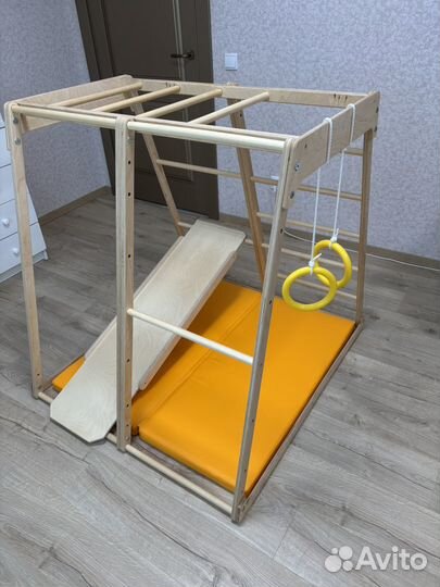 Деревянный спортивный комплекс для детей для дома