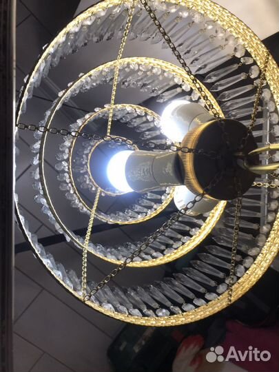 Люстра СССР хрусталь чехословакия