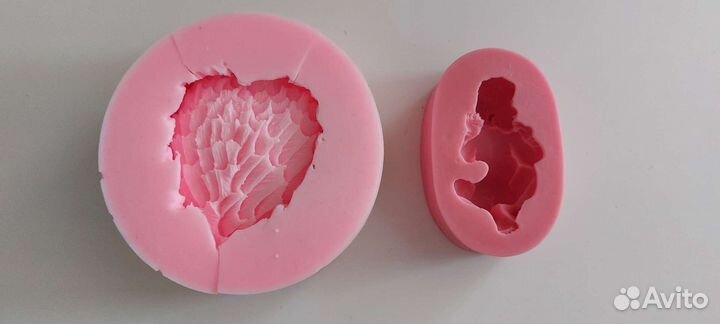 Силиклновый молд форма крылья и малыш