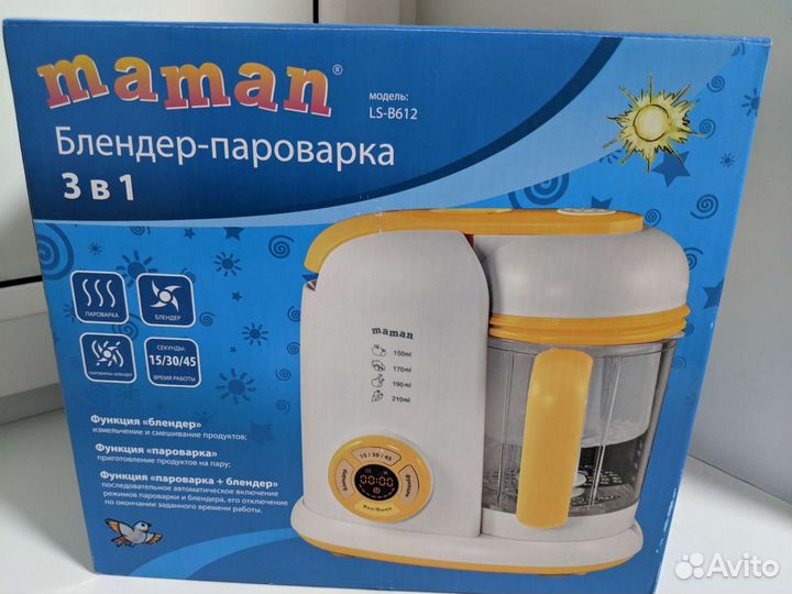 Пароварка блендер maman
