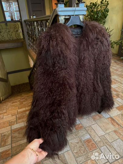 Шуба из натуральной ламы