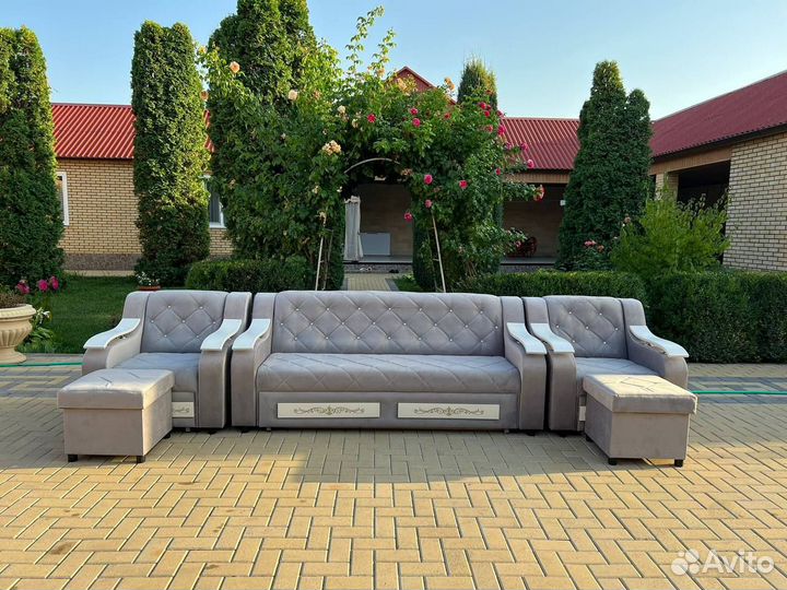 Диван и 2 кресла