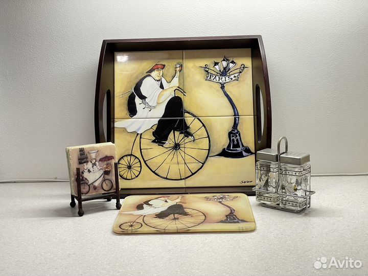 Набор для кухни, поднос, подставки под горячее