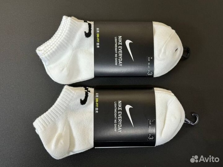Носки Nike everyday короткие белые